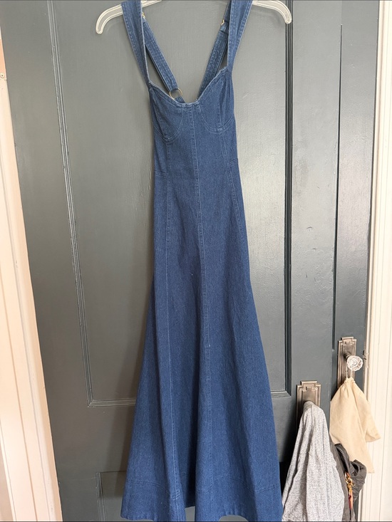 Petal & Pup Dresses & Skirts - Corset denim midi dress